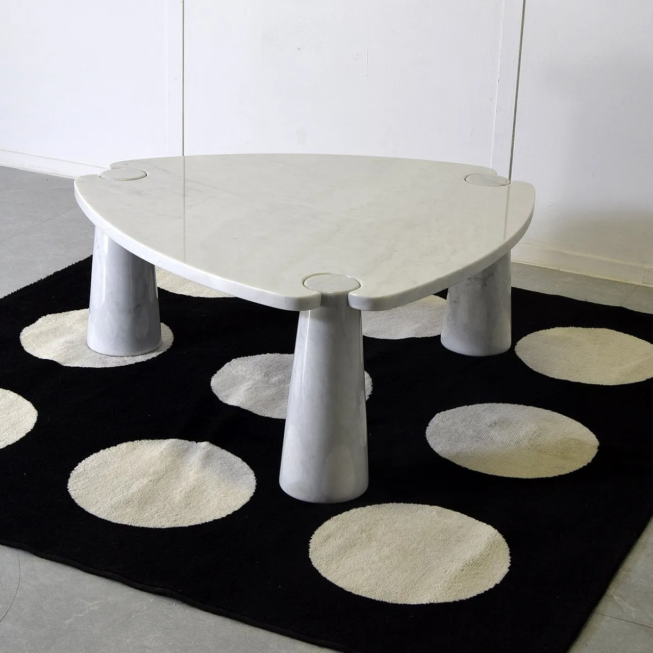 Eros table in Carrara marble by A. Mangiarotti for Skipper, 1970s 5