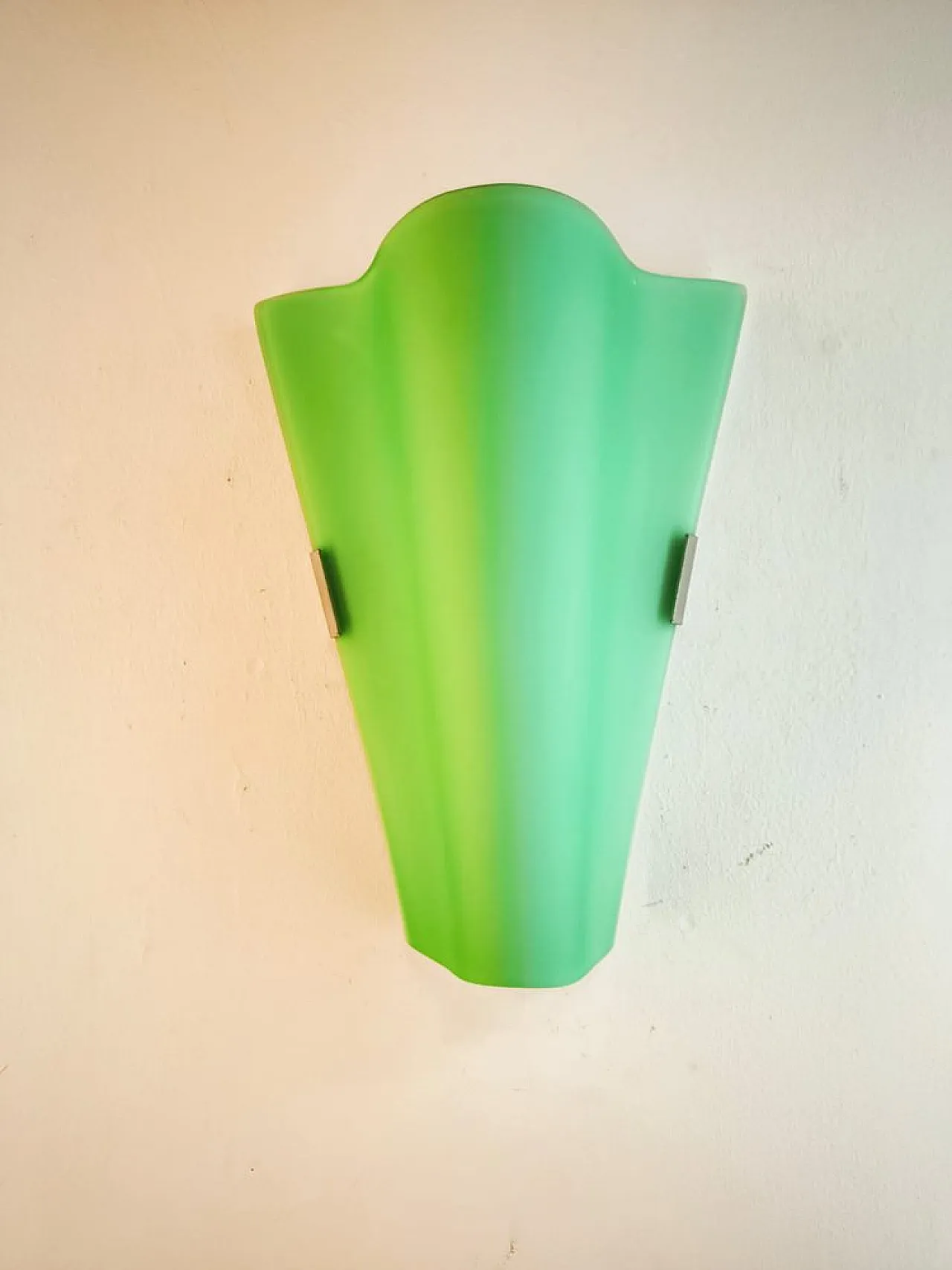 Fabbian green wall light by F. Fabbian, 1990s 1