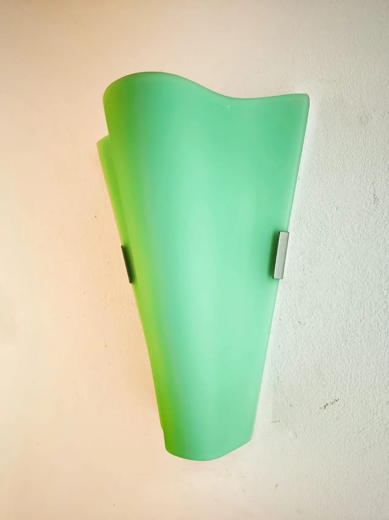 Fabbian green wall light by F. Fabbian, 1990s 2