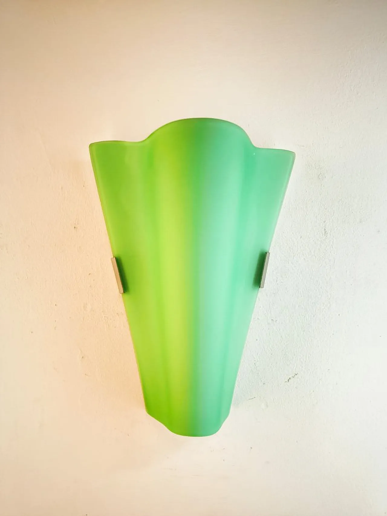 Fabbian green wall light by F. Fabbian, 1990s 6