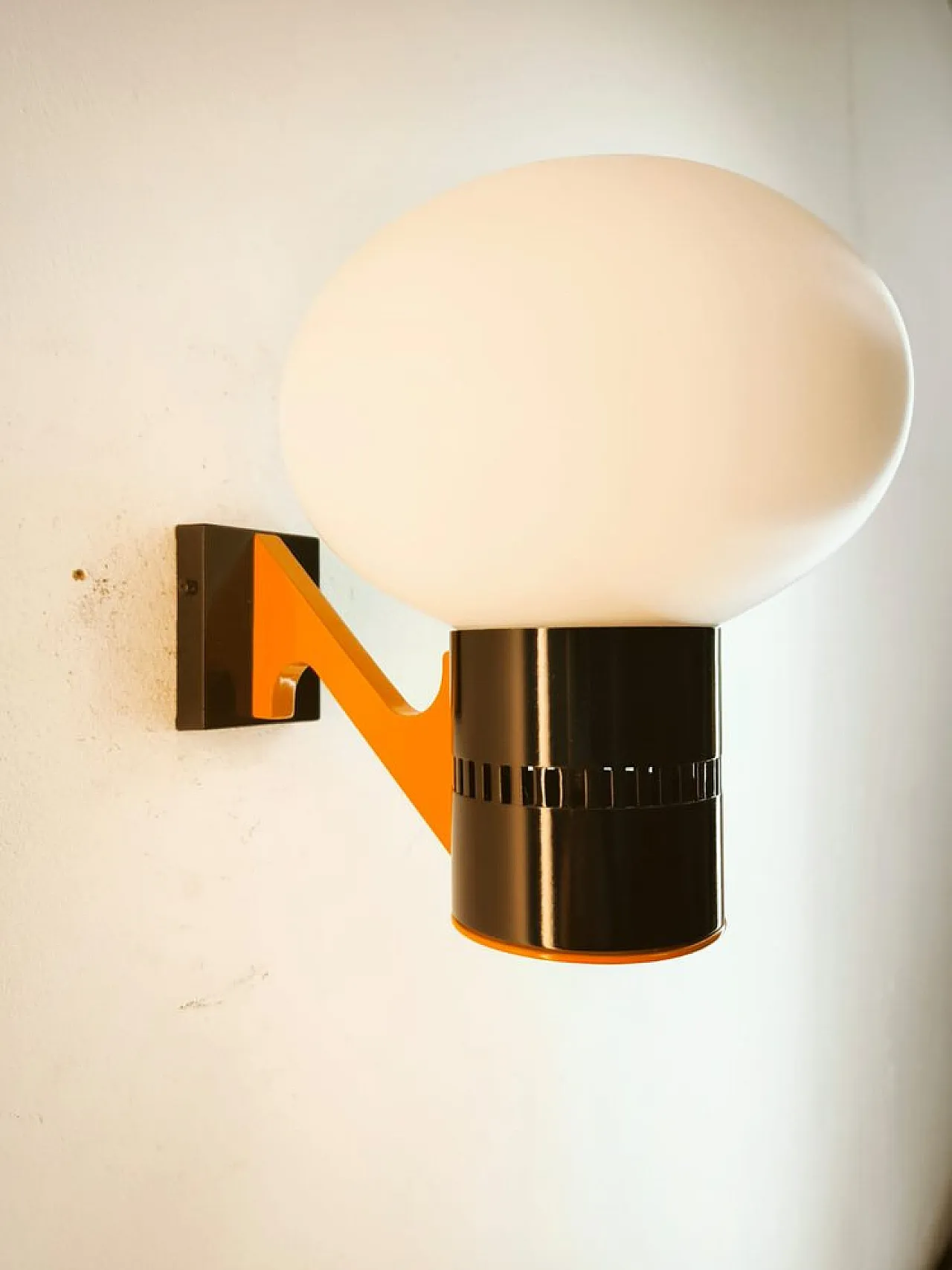 Space Age Wall light with oval glass, 1970s 1