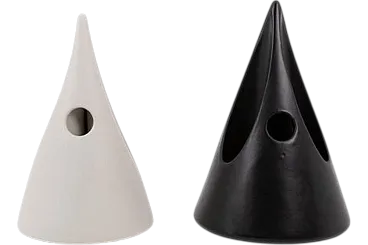 Pair of postmodern ceramic vases, 2000s