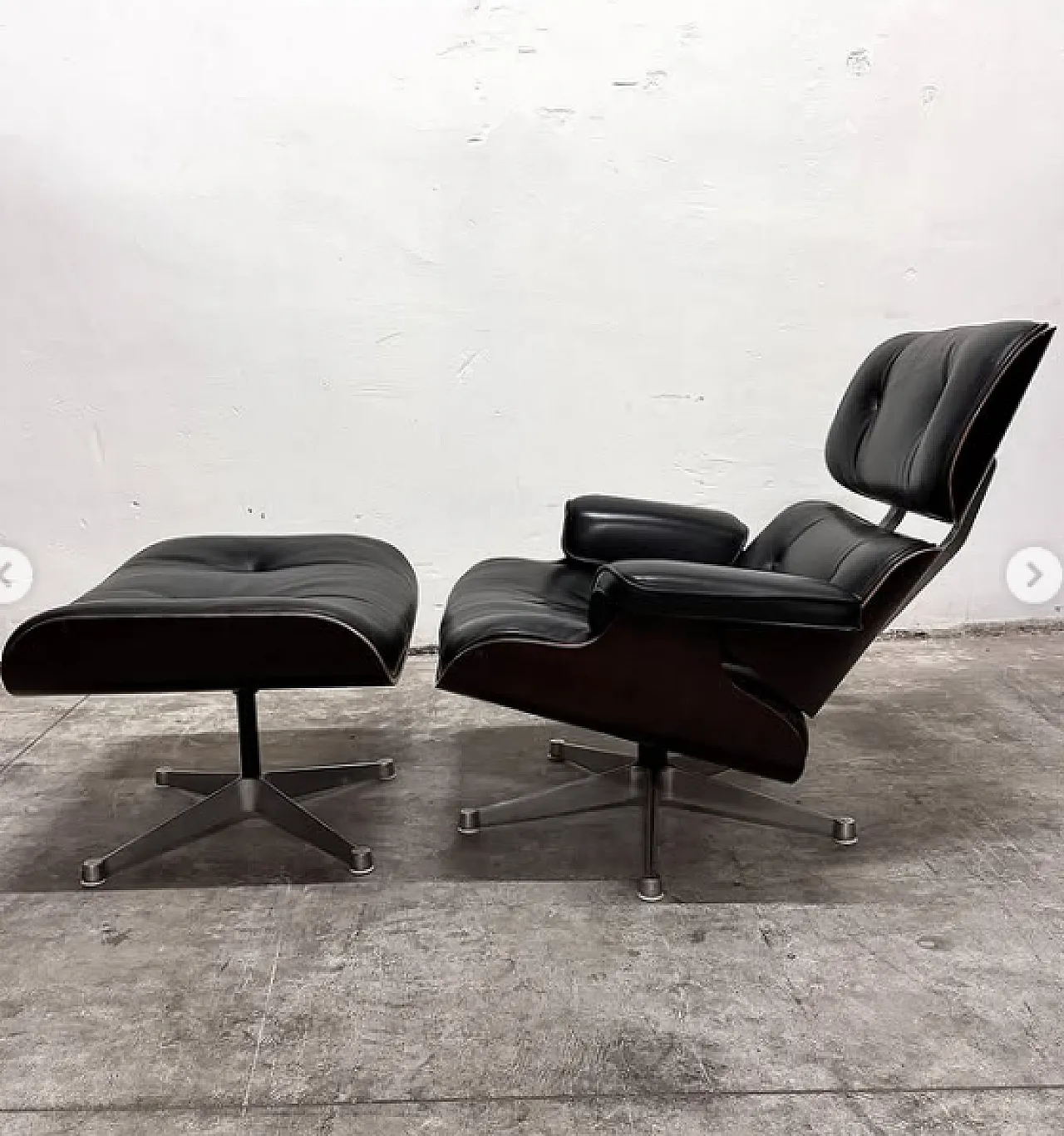 Lounge Chair & Ottoman by C. and R. Eames for Herman Miller, 1970s 6