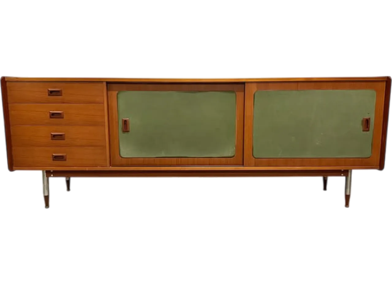 Teak and metal sideboard, 1960s 8