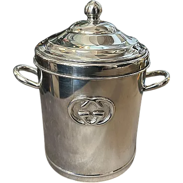 Gucci Florence silver-plated ice bucket, 1970s