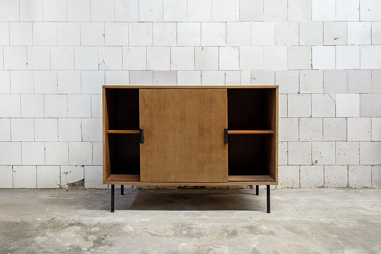 Credenza in legno e ferro di Leonardo Fiori per ISA Bergamo, anni '50 3