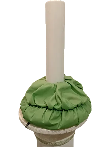 Green cloche lamp by De Pas, D'Urbino, Lomazzi for Sirrah, 1983