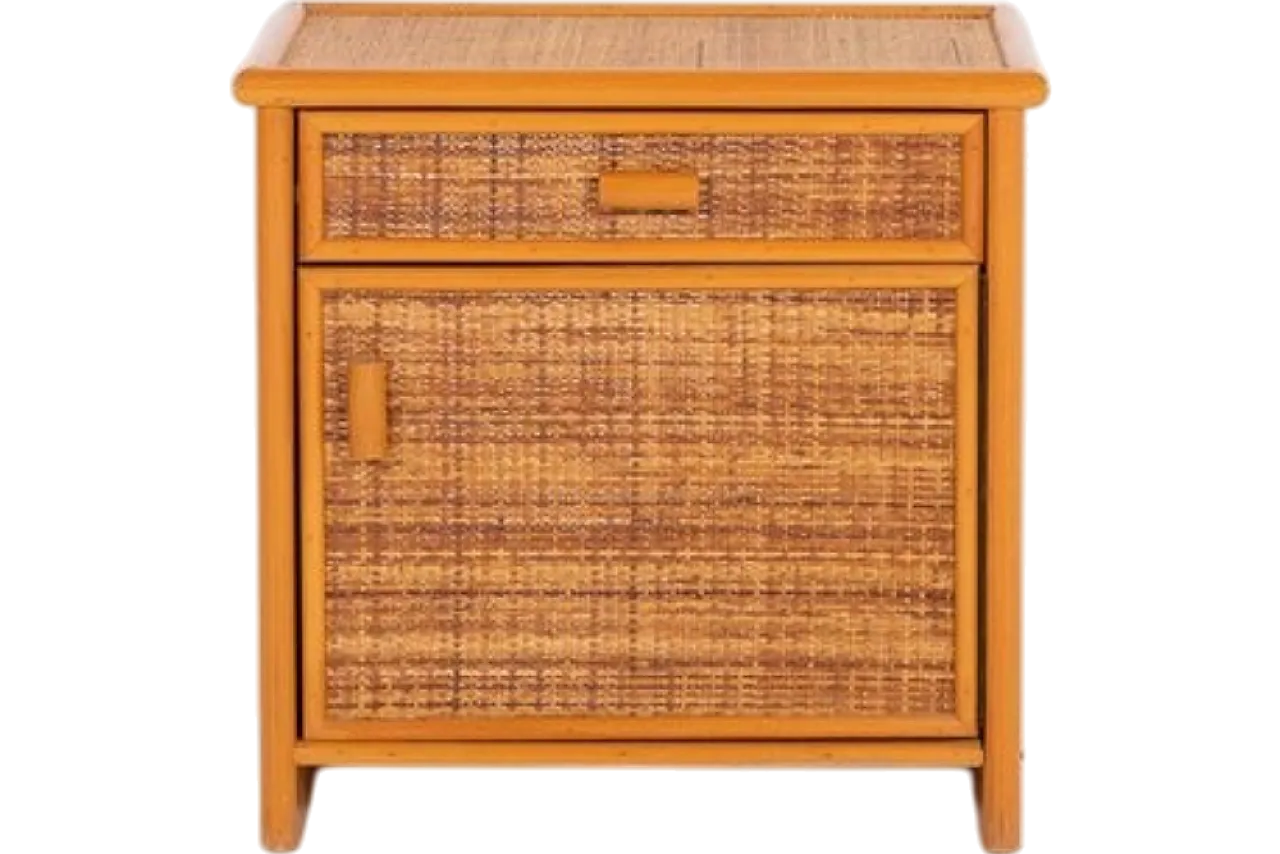 Wicker cabinet, 1980s 9