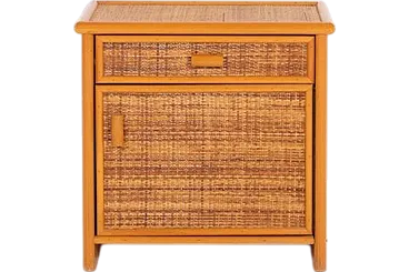 Wicker cabinet, 1980s