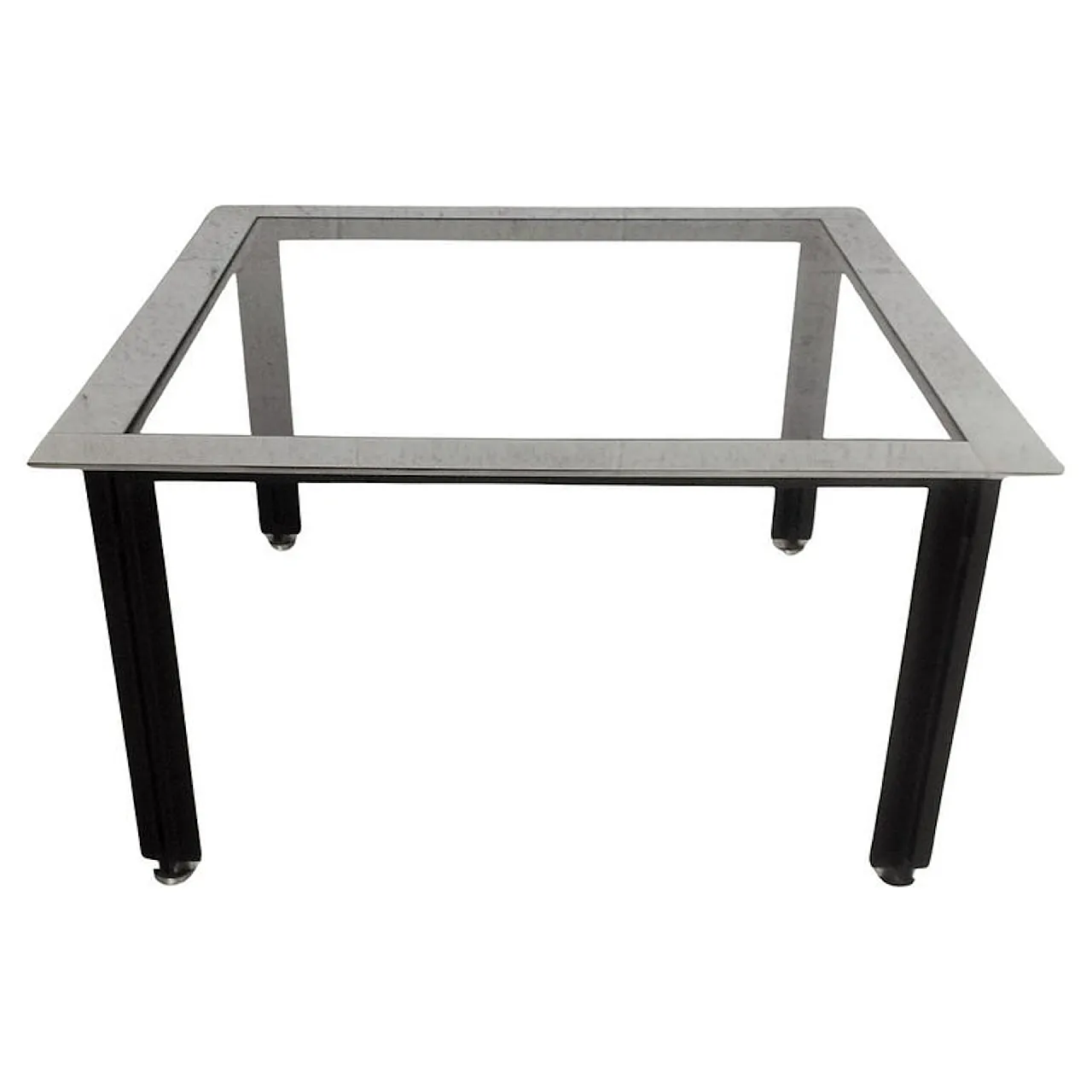 Low Small Coffee Table Table chrome bands T10 by L.C. Domination for Azucena 1