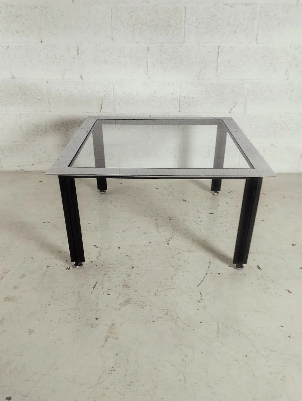 Low Small Coffee Table Table chrome bands T10 by L.C. Domination for Azucena 8