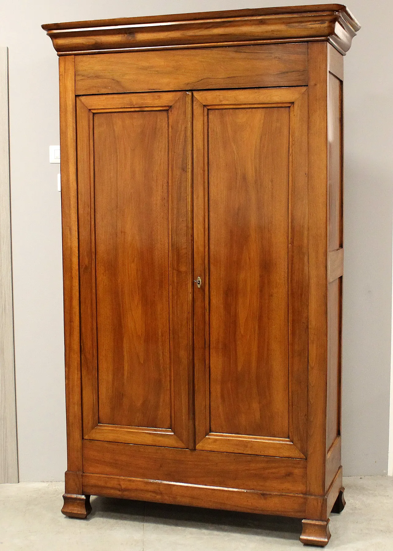 Ancient wardrobe LUIGI FILIPPO in walnut '800 2