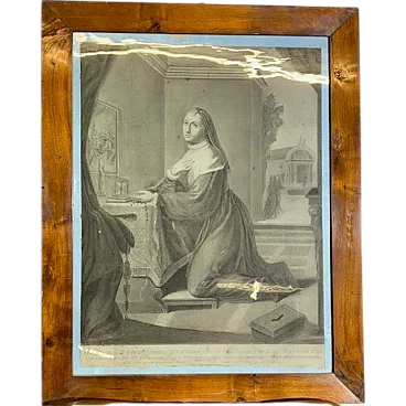 Sister Virginia Centurione, old master drawing, 1801