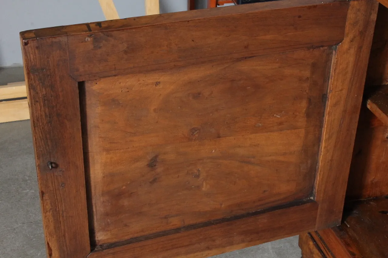 Sideboard Charles X in solid walnut Bologna, early 19th century 8