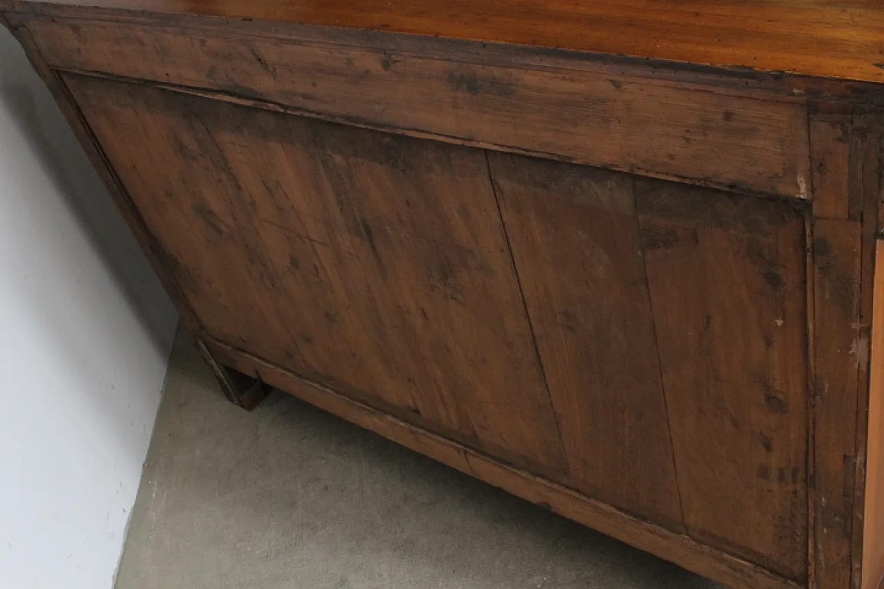 Sideboard Charles X in solid walnut Bologna, early 19th century 18