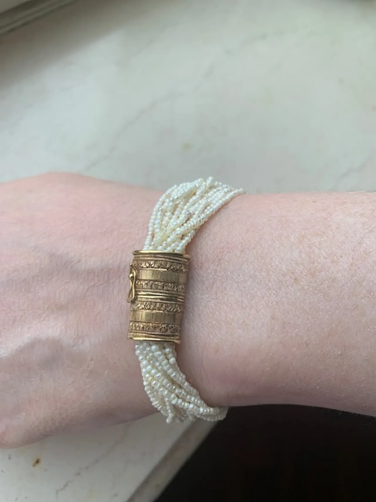 Pearls and gold bracelet, 90s 6