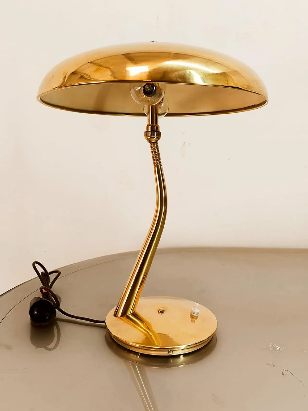 Brass lamp by Lumen Milano, 1950s 16