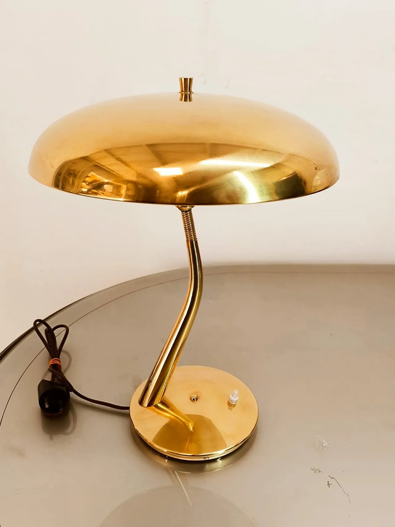 Brass lamp by Lumen Milano, 1950s 17