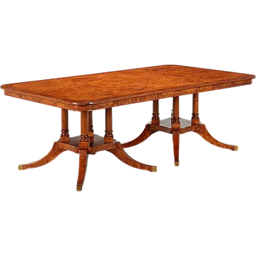 English extending wooden table, 20th century