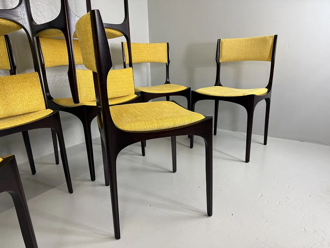 9 chairs by Giuseppe Gibelli for Sormani, 1960s, 4