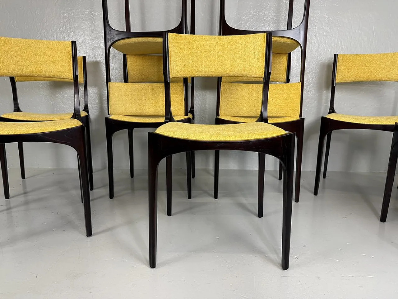 9 chairs by Giuseppe Gibelli for Sormani, 1960s, 5