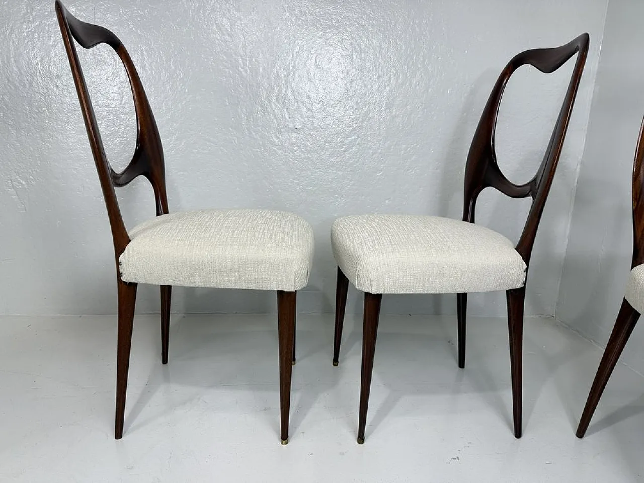 6 chairs attributed to Vittorio Dassi, 1950s 5