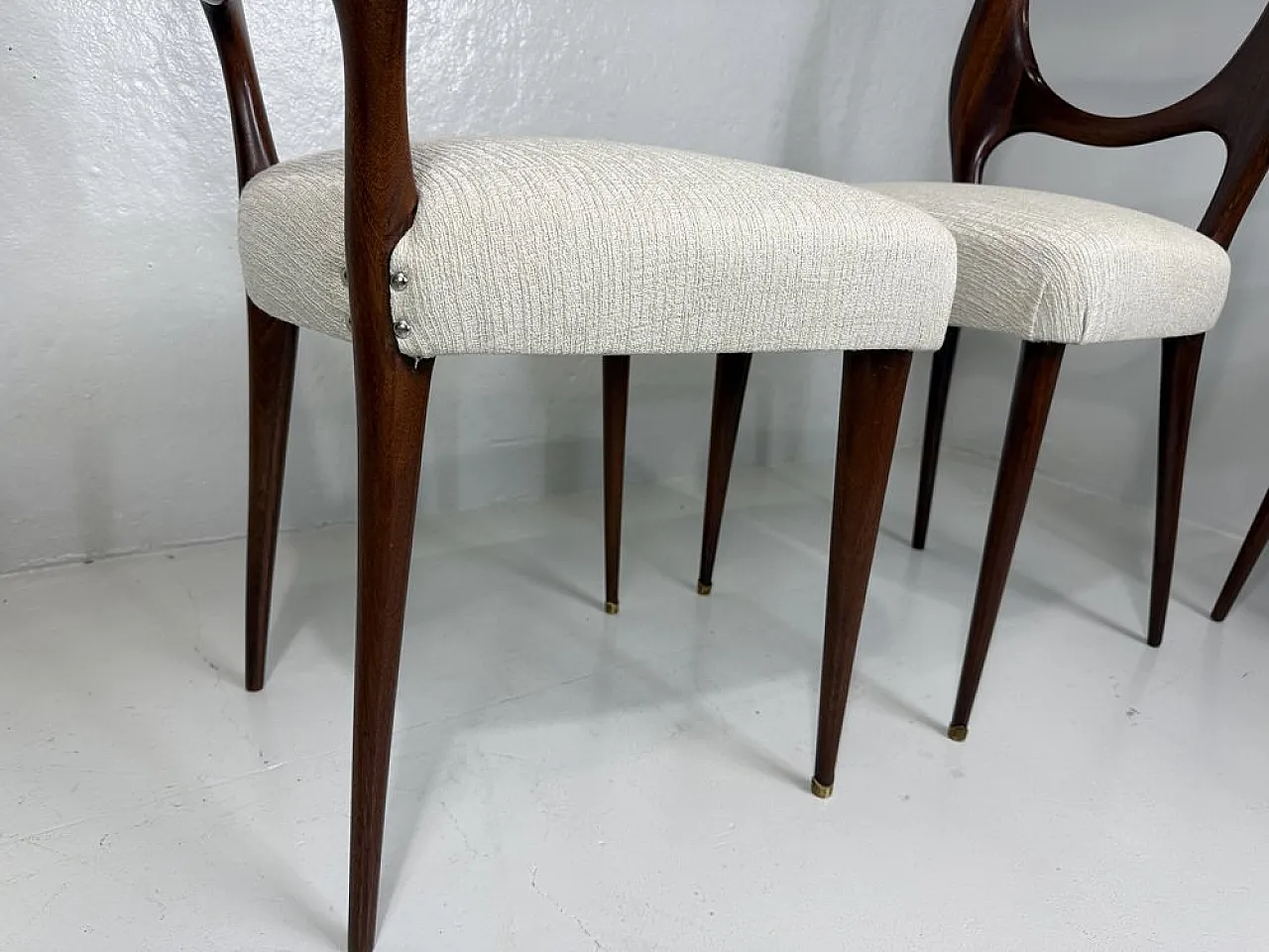 6 chairs attributed to Vittorio Dassi, 1950s 8