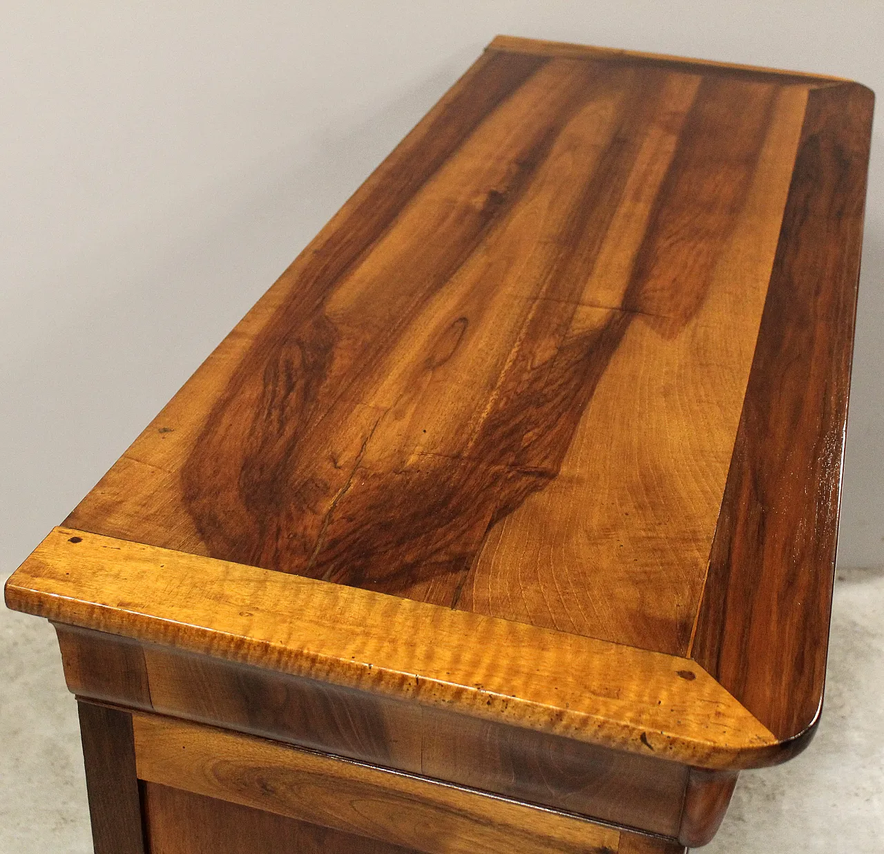 Credenza in walnut Luigi Filippo '800 7