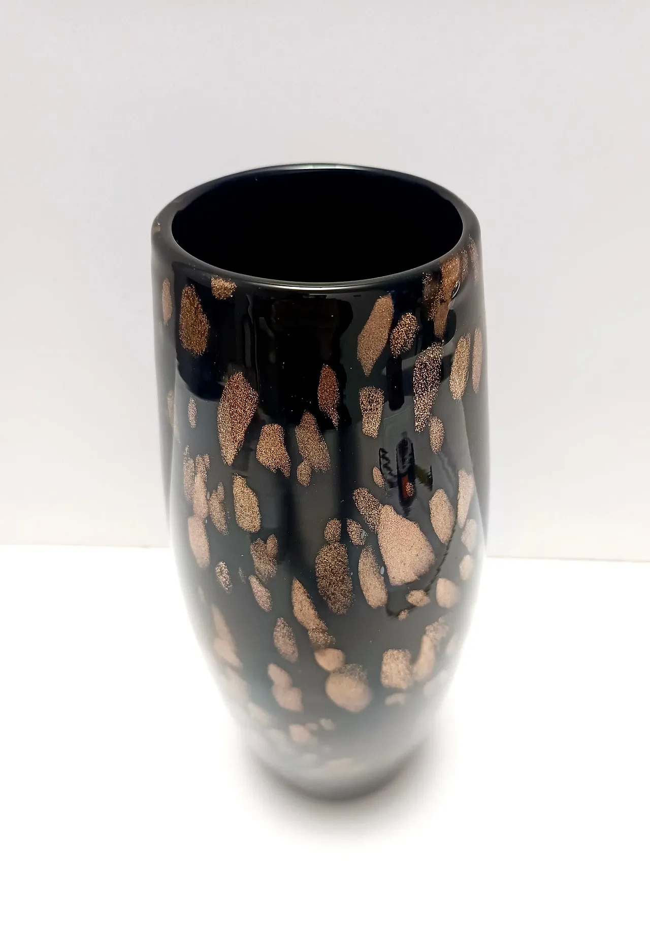 Vaso in vetro di Murano Vetreria Nason with bronze aventurine, 80s 7