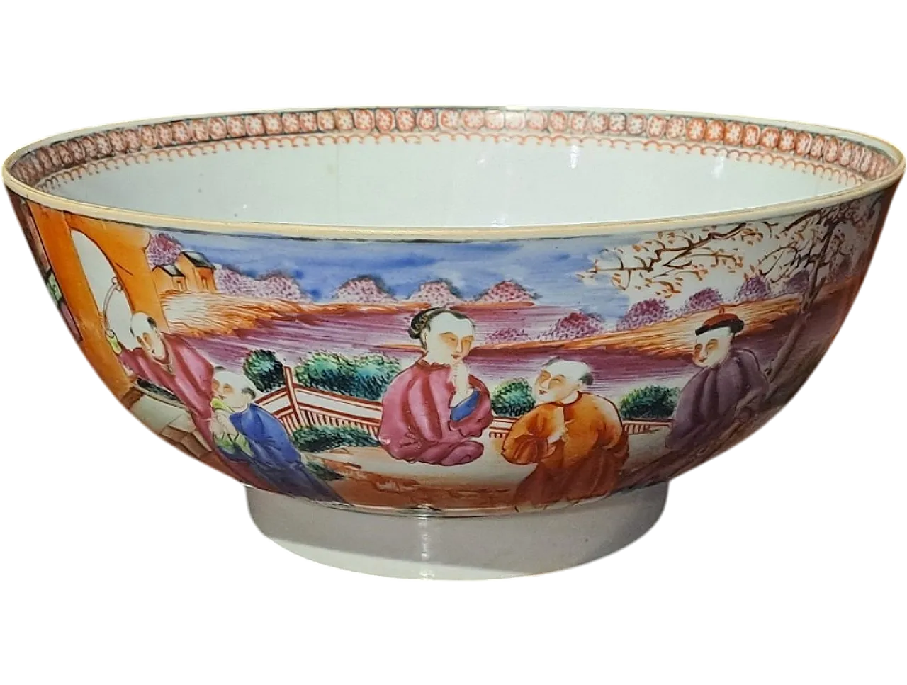 Qianlong Cinese hand painted bowl in porcelain, 18th century 10