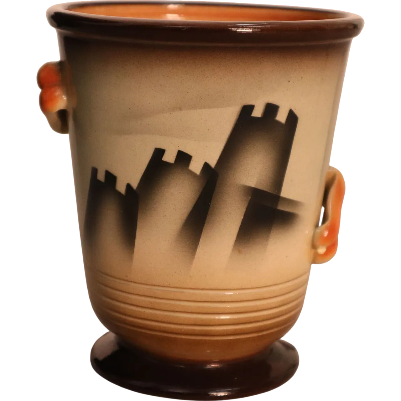 Vaso italiano art deco futurista anni 30 8