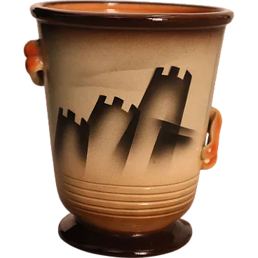 Vaso italiano art deco futurista anni 30