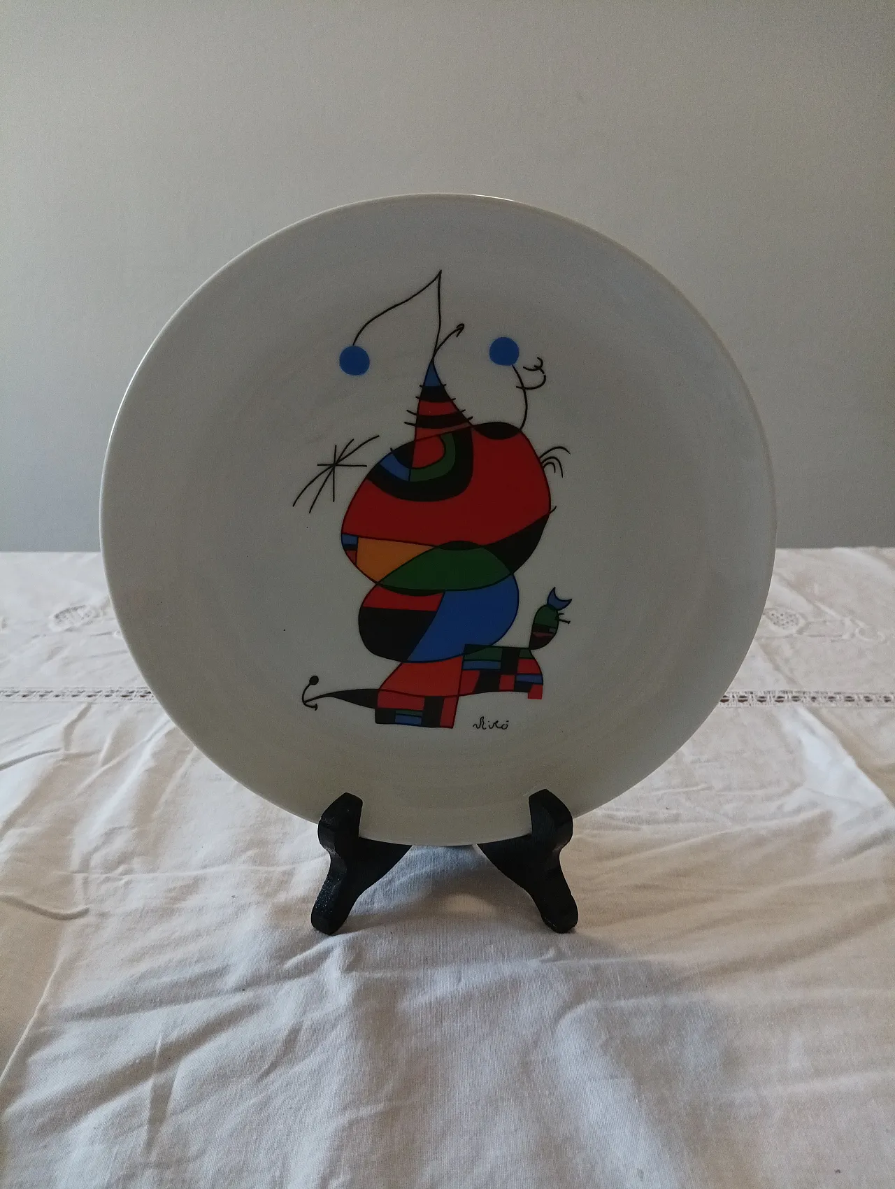 Joan Mirò collector's plate, 90s 3