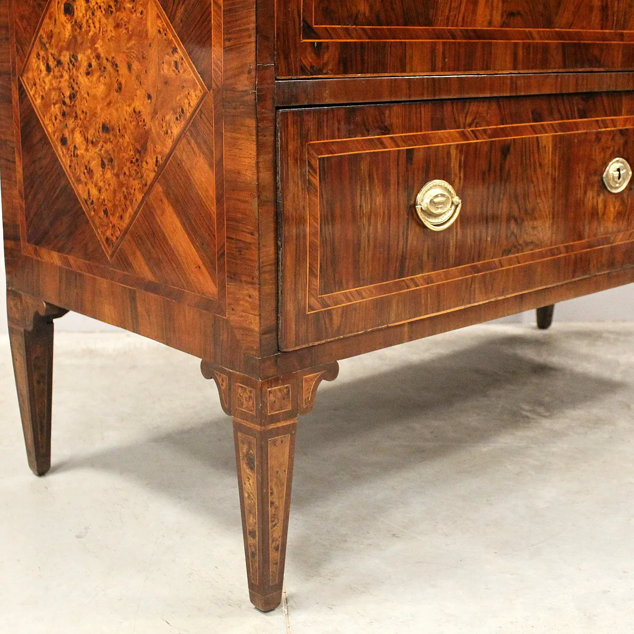 Desclottone dresser Louis XVI in inlaid, 18th century 9