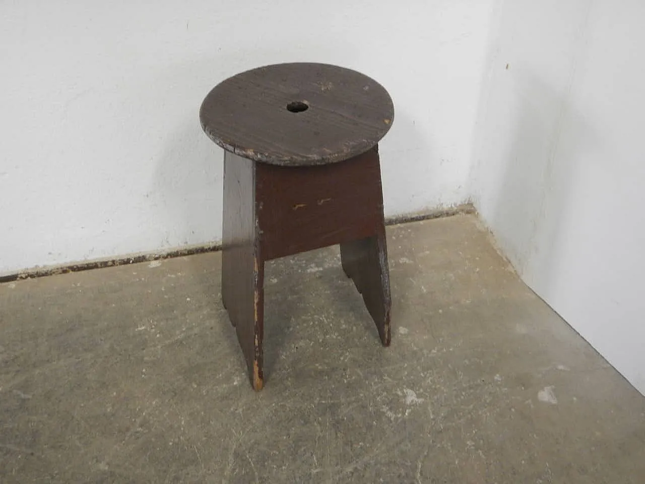 Abete wood stool 1950 1