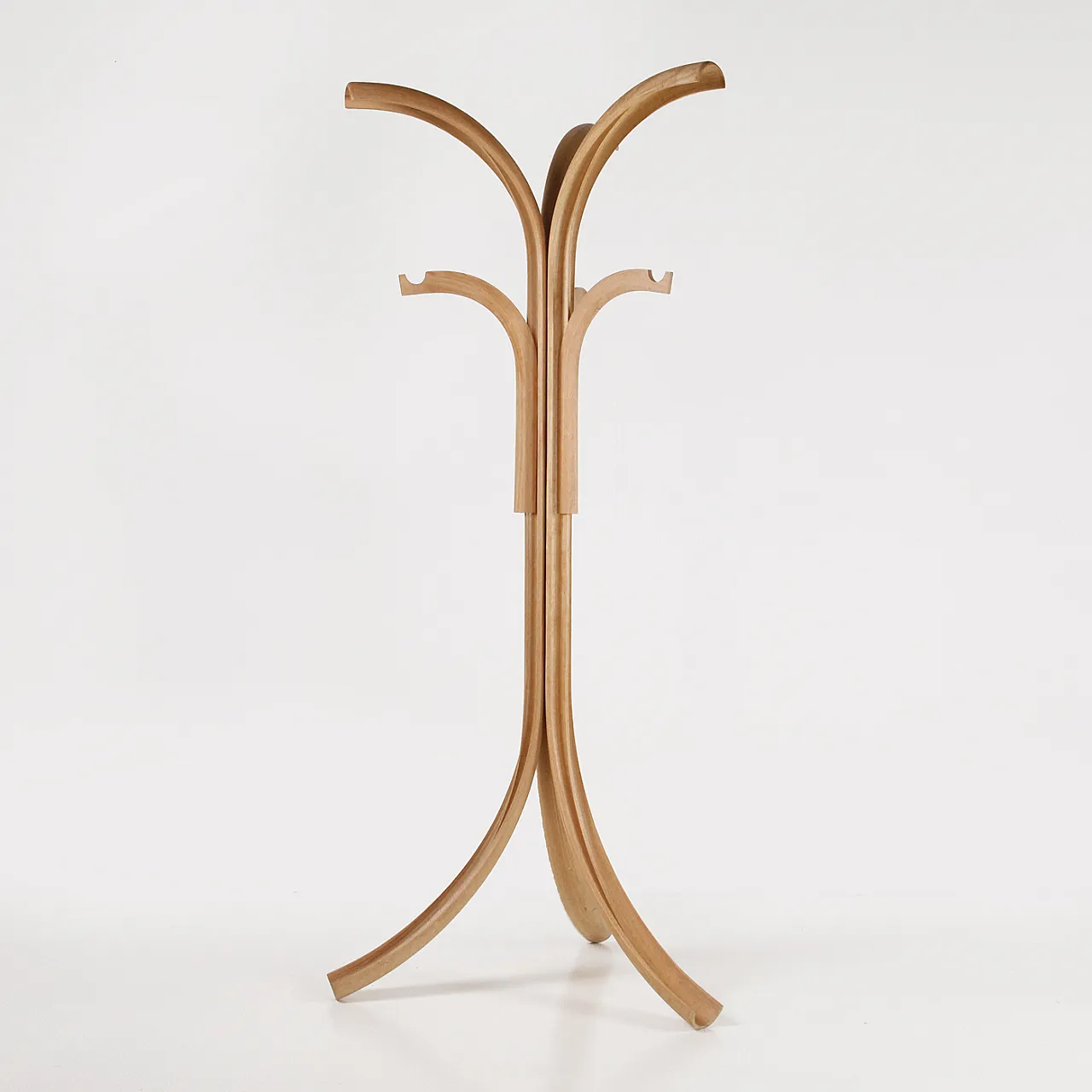 Wood coat rack by Offredi Giovanni for Crassevig, 1970s 1