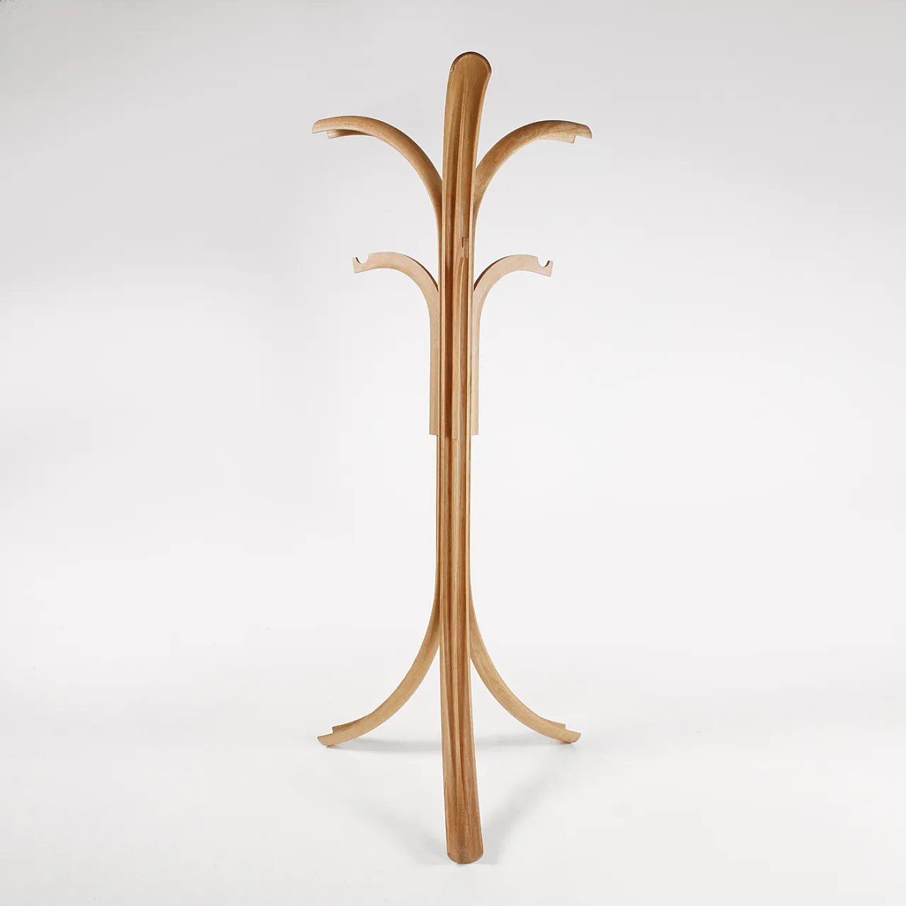 Wood coat rack by Offredi Giovanni for Crassevig, 1970s 4