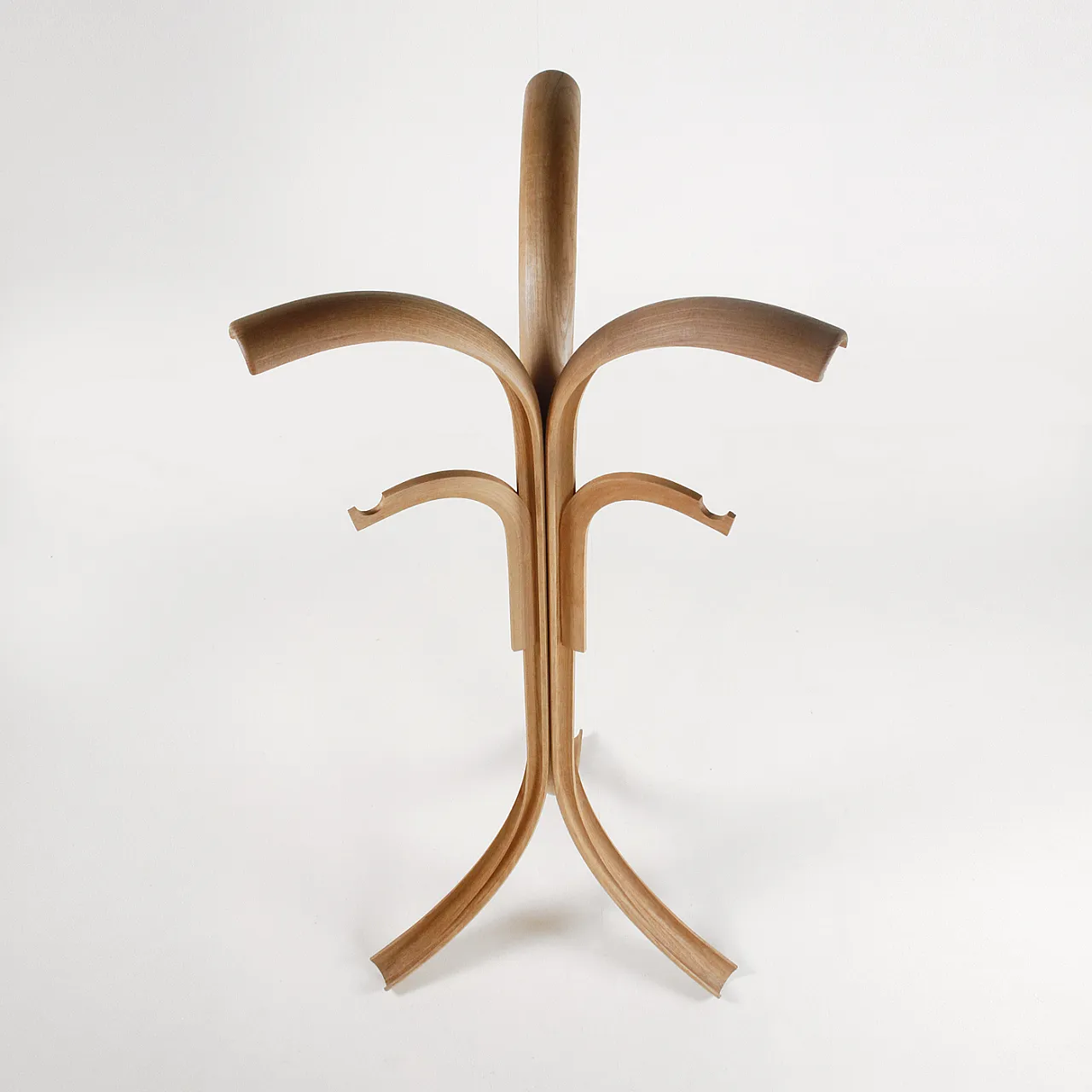 Wood coat rack by Offredi Giovanni for Crassevig, 1970s 5