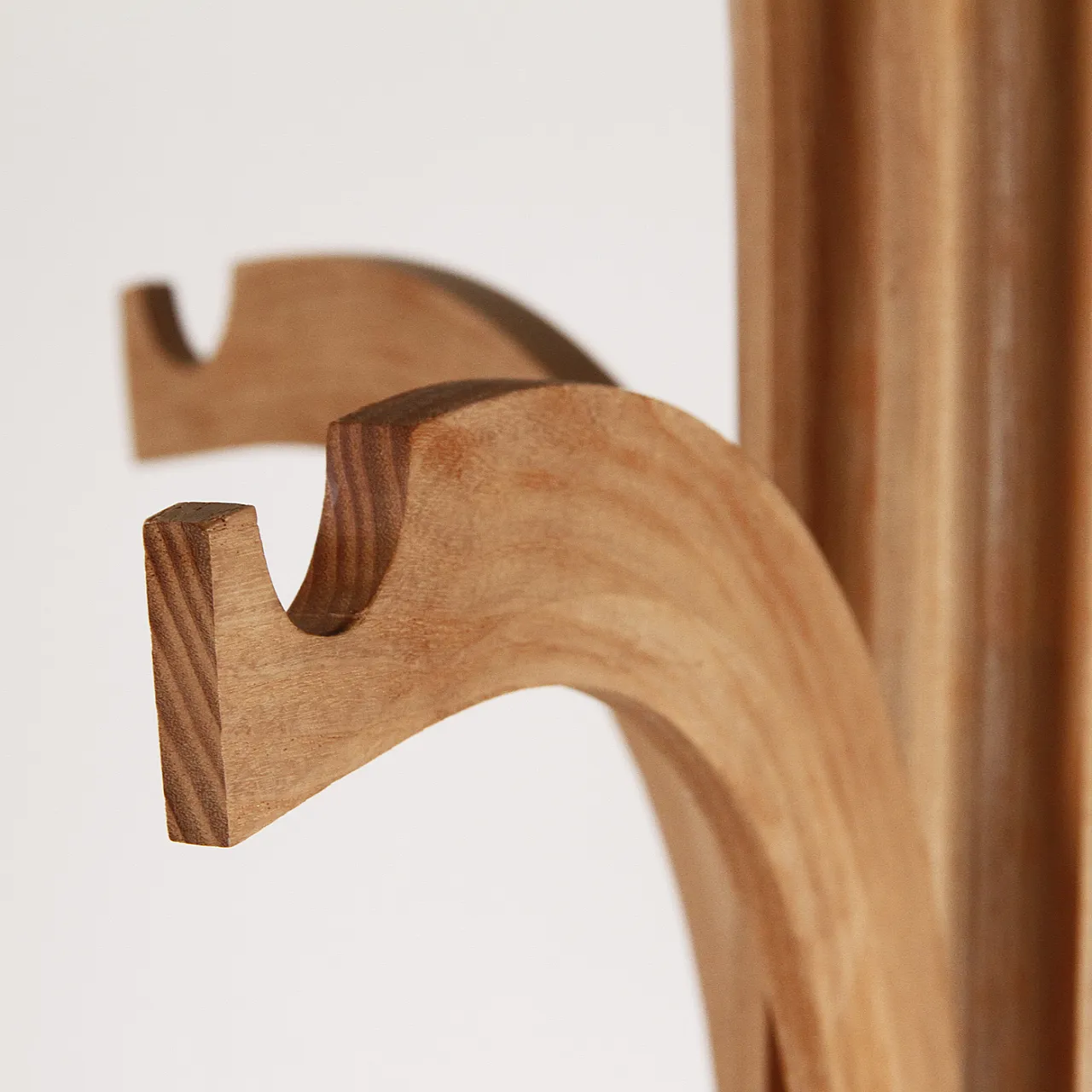 Wood coat rack by Offredi Giovanni for Crassevig, 1970s 8