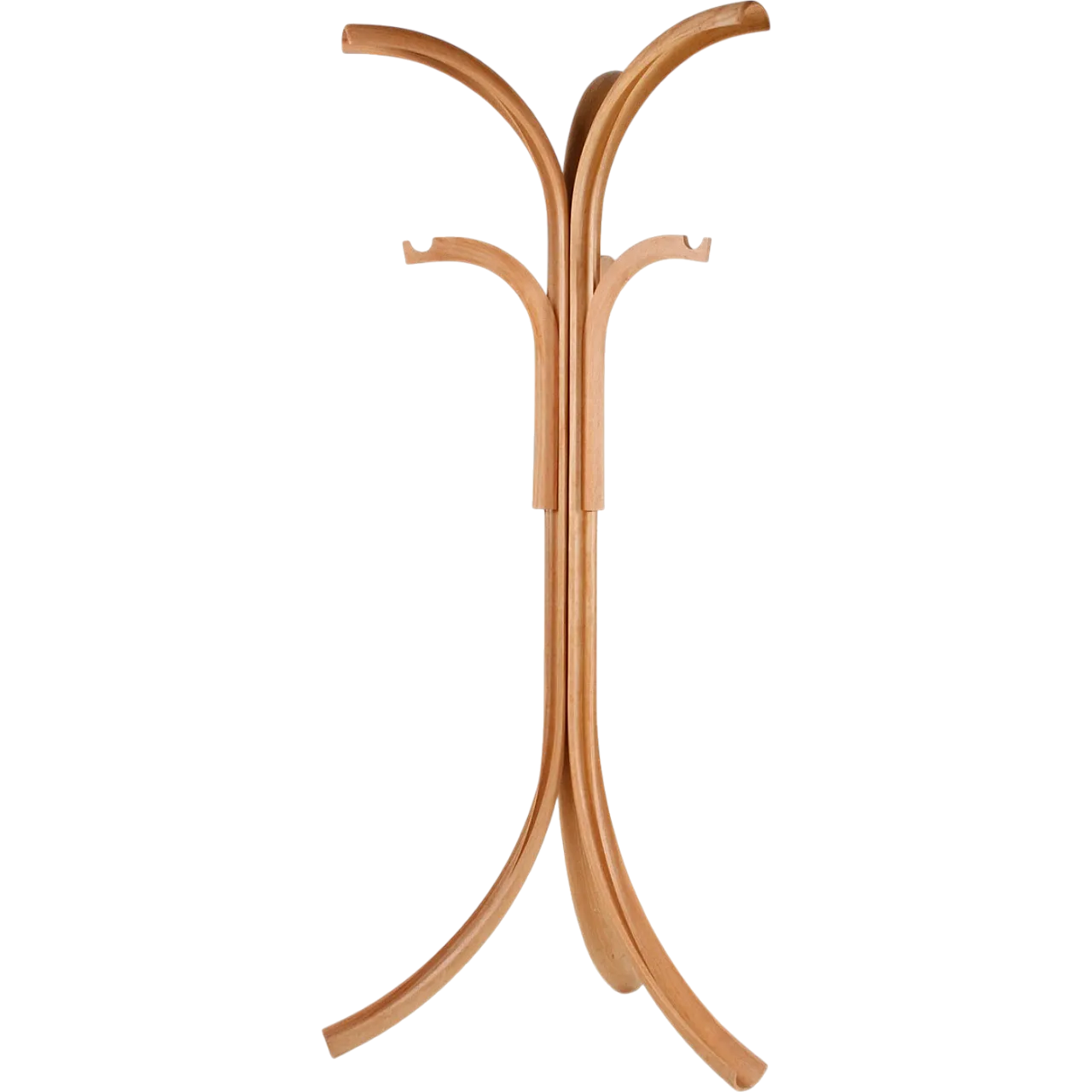 Wood coat rack by Offredi Giovanni for Crassevig, 1970s 9