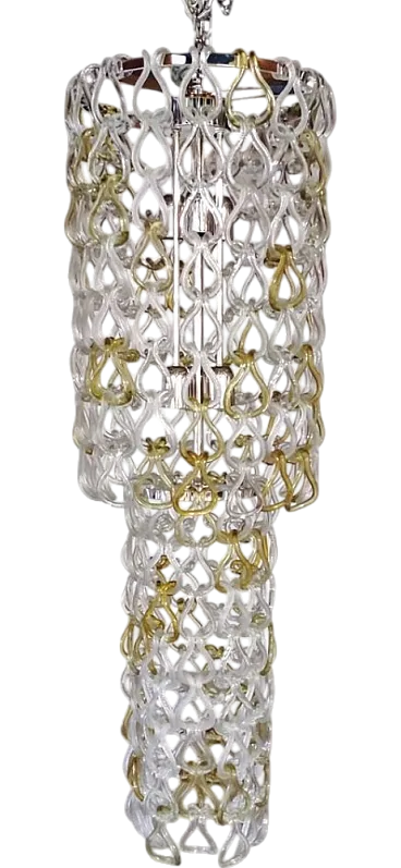 Giogali chandelier by Angelo Mangiarotti for Vistosi, 1960s