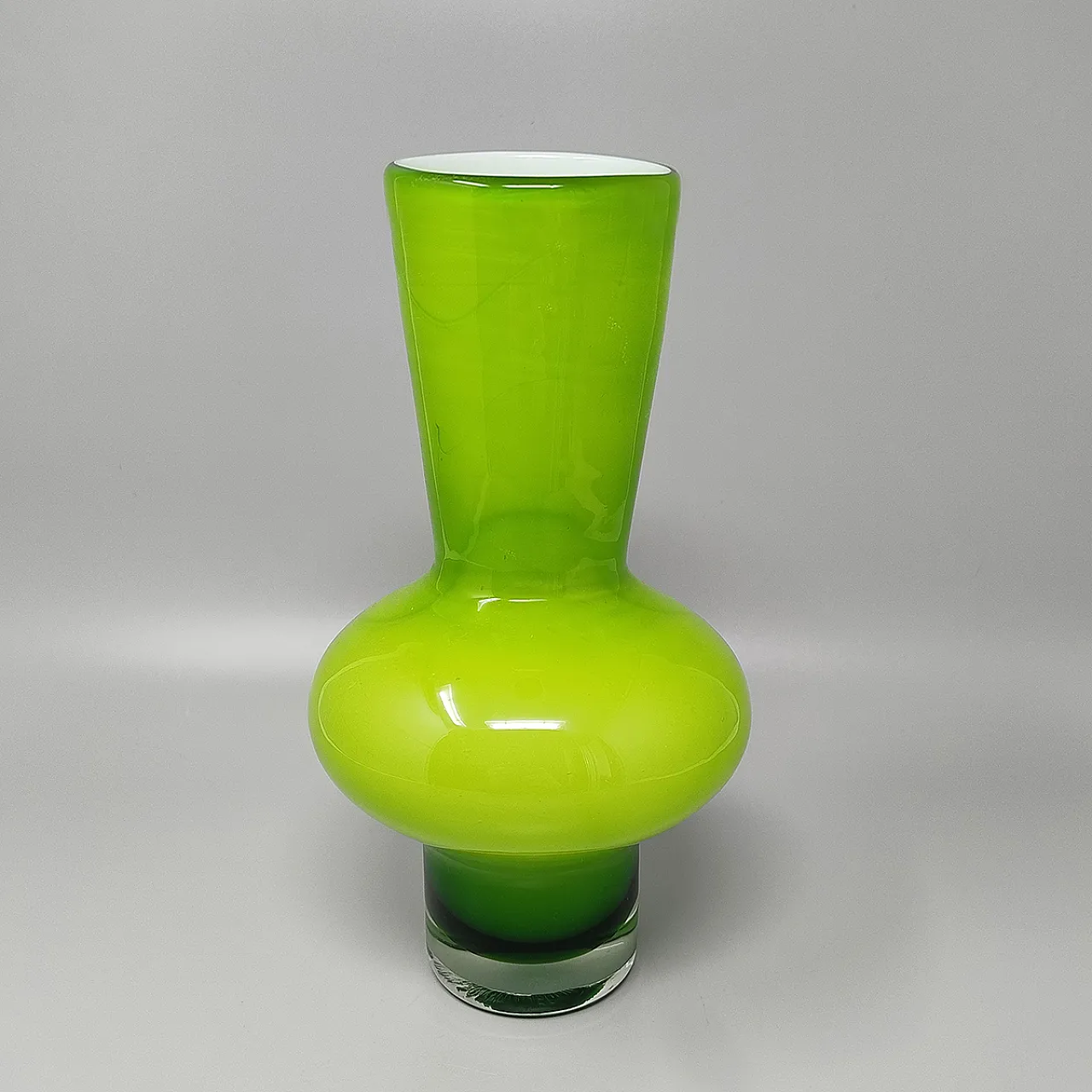 Green Vase by Ind. Valdarnese Vetraria, 70s 2