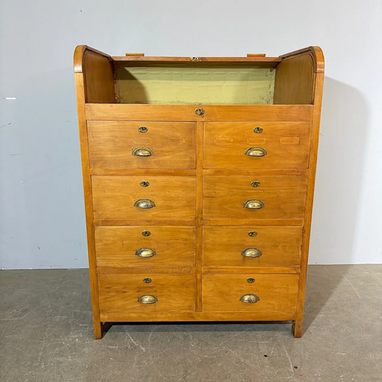 Mobile Field A Serrandina beech 8 drawers, 50s 1