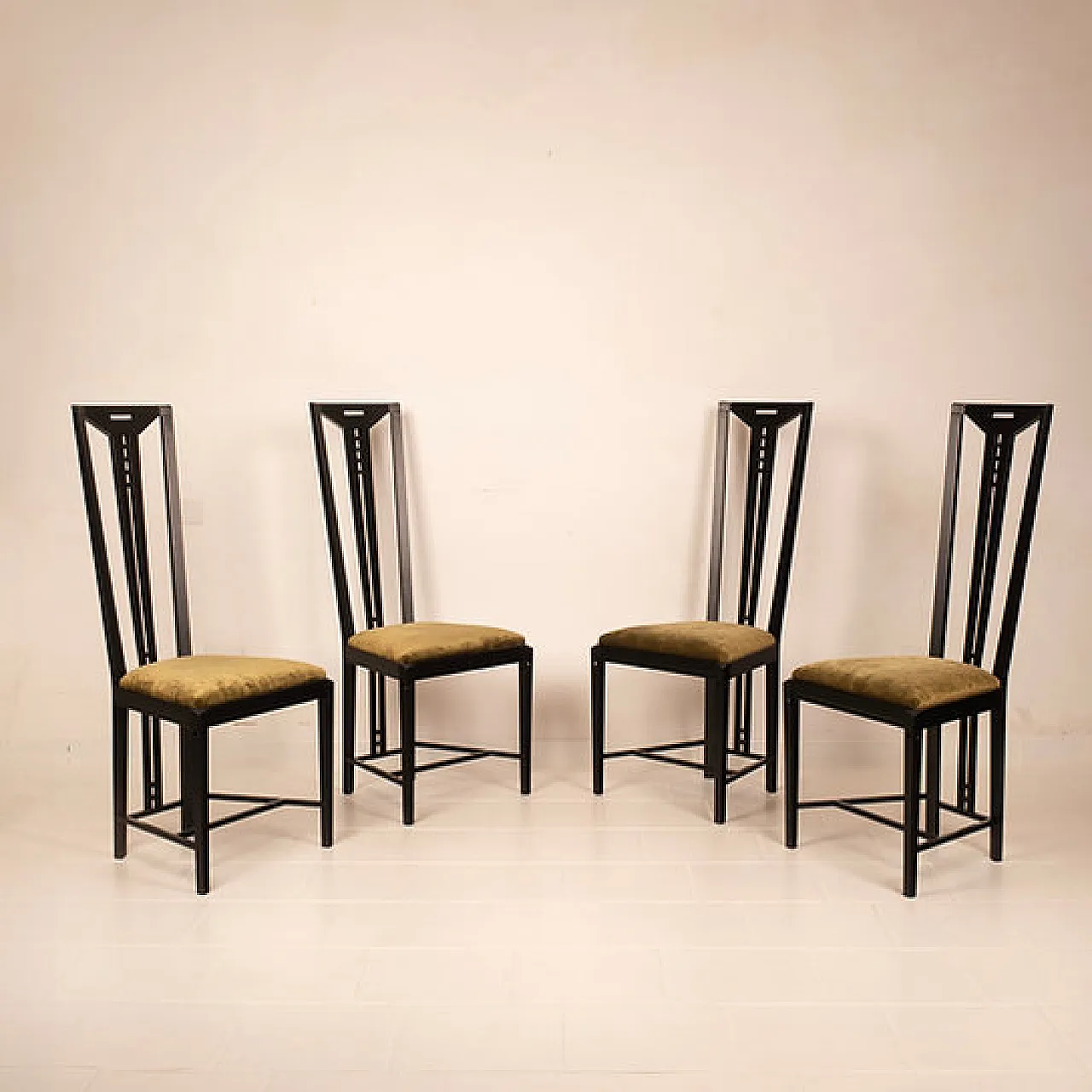 4 Gallery Chairs by U. Asnago and A. Pozzi for Giorgetti, 1970s 6