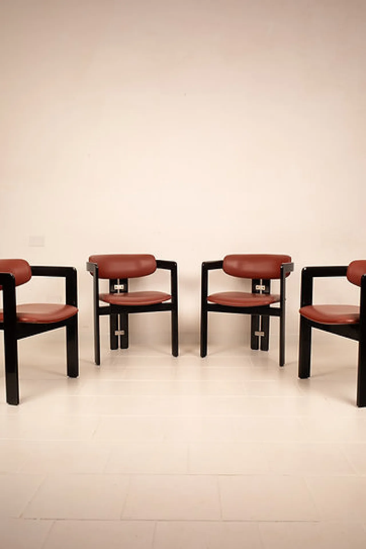 4 Pamplona chairs by Augusto Savini for Pozzi, 1960s 6