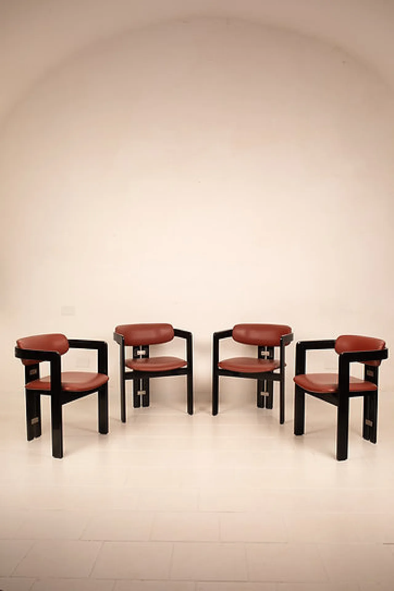 4 Pamplona chairs by Augusto Savini for Pozzi, 1960s 8