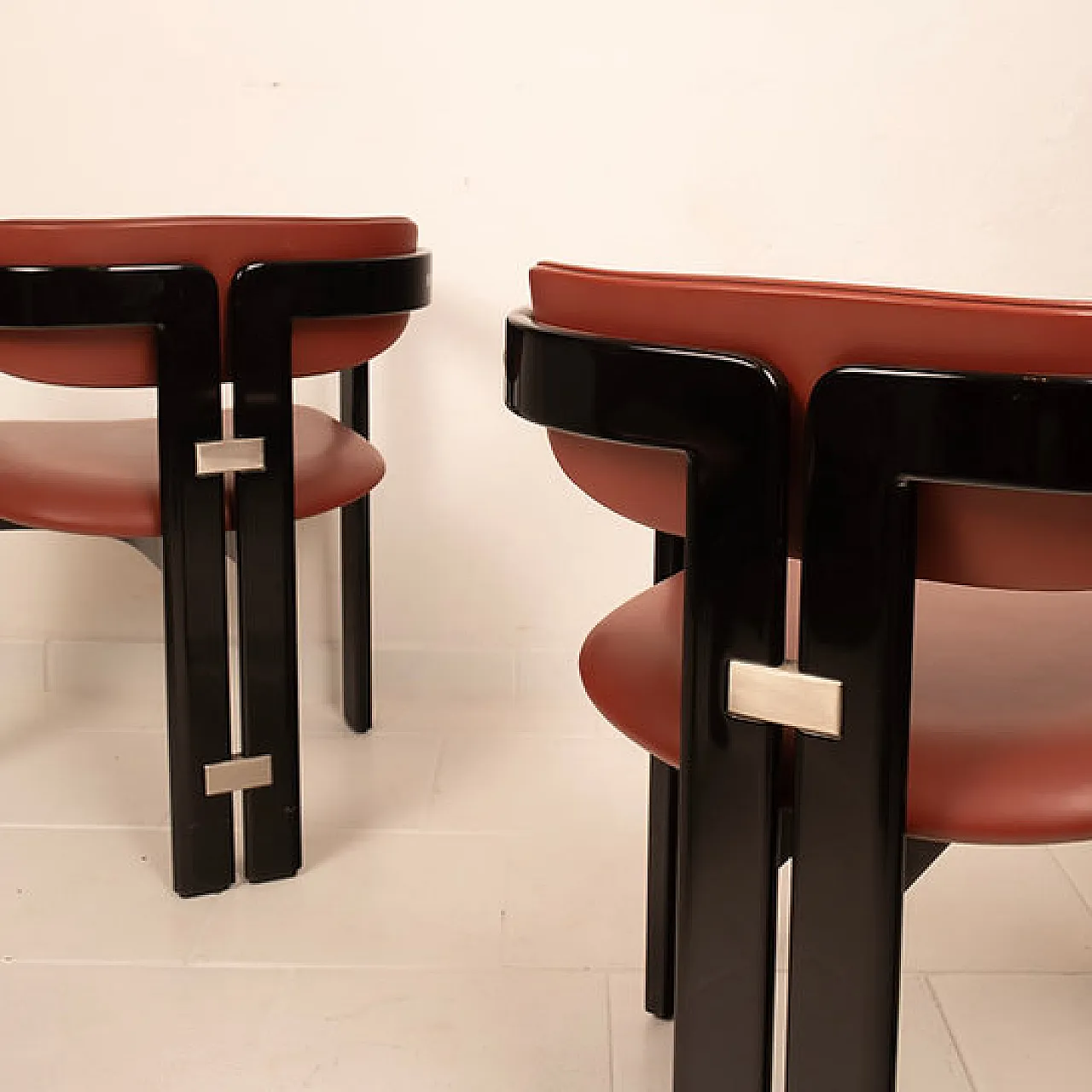 4 Pamplona chairs by Augusto Savini for Pozzi, 1960s 9