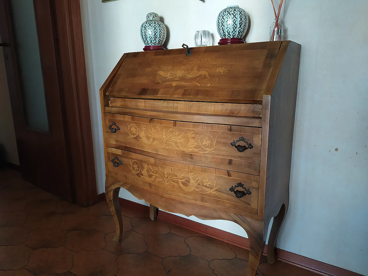 Inlaid desk, 60s 1