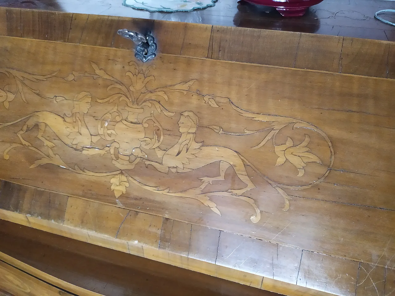 Inlaid desk, 60s 2