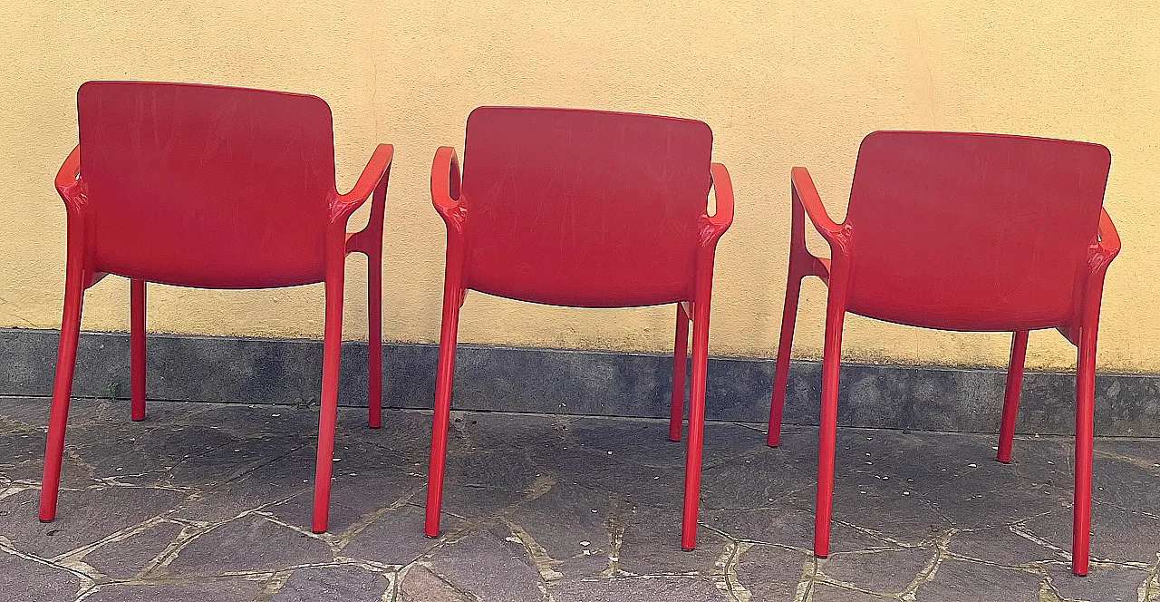 3 Tiffany chairs by Marcello Ziliani for Casprini, 2000s 3